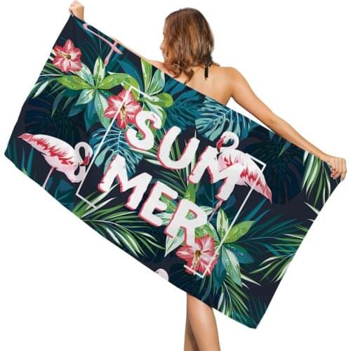 Beach Towel Printed Beach Towel Quick-drying Double-sided Cashmere Microfiber Bath Swimming Towels