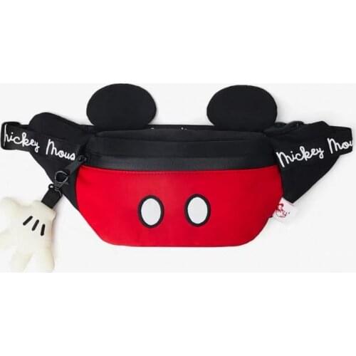 Boy Waist Bag Spring And Summer 2021 New Fanny Pack Disney Mickey Mouse Girl Bag Childrens Bag Waist Pack