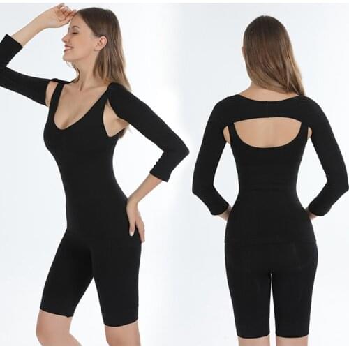 Arm Cuff Sleeve Back Correction Pure Color Spandex Sexy Slim Comfortable Breathable Shoulder Body Shaping Protector for ladies