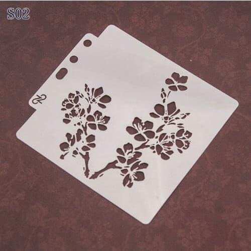 Sakura Layering Stencils graffiti hand copied board hollowed out photo album graphic spray painting tool