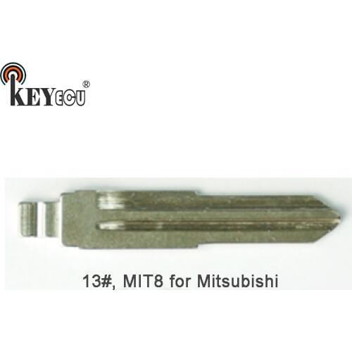 KEYECU 10x KEYDIY Universal Remotes Flip Key Blade 13#, MIT8 for Mitsubishi