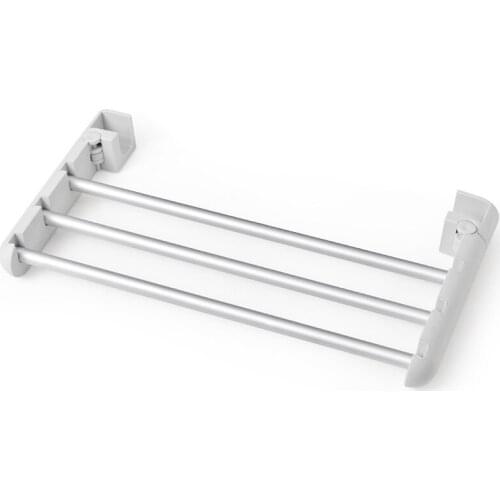 Bathroom Bathroom Non-Punching Towel Pole Hanging Bath Towel Rack Suction Wall Hanging Three-Bar Towel Rack
