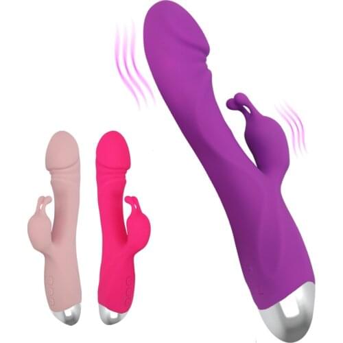 G Spot Rabbit Dildo Vibrator Orgasm Adult Toys USB Charging Powerful Masturbation Sex Toy for Women Waterproof adult Sex product