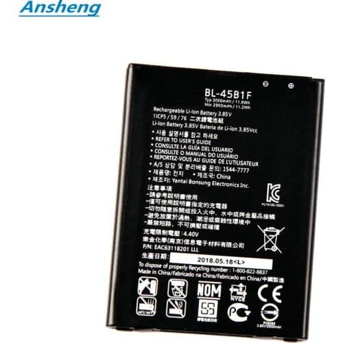 Ansheng High Quality 3000mAh BL-45B1F battery for LG V10 H961N F600 H900 H901 VS990 H968 BL45B1F Mobile Phone