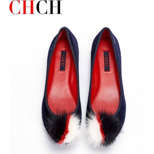 CHCH Womens single shoes 2021 Flat shoes Autumn shoes