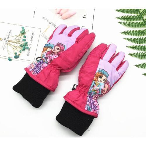 Winter baby girl children riding warm gloves baby boys ski outdoor gloves for kids 3T-5T,girl boy windproof waterproof mittens