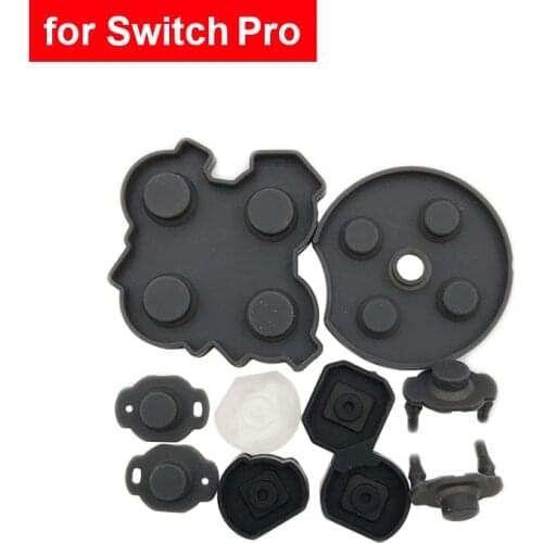 10 sets ABXY Cross Controller Rubber Conductive Pad Silicon Buttons For Swith Pro Controller Repair Replacement Contacts