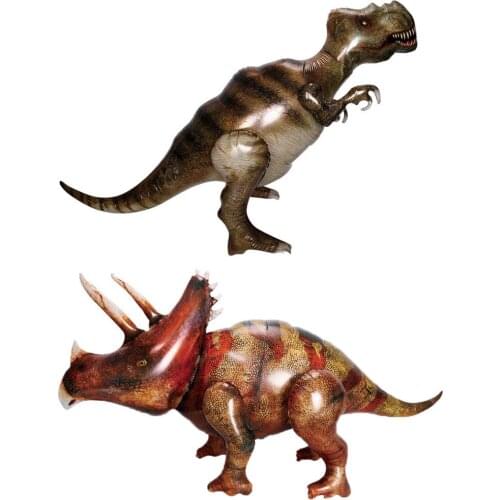 3D Dinosaur Simulation Three-dimensional Assembly Dinosaur Balloon Baby Birthday Museum Decoration Aluminum Film Balloon