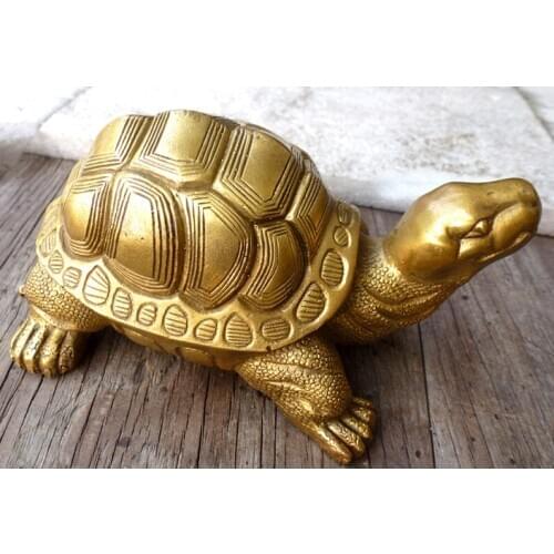A 5 inch copper copper Millennium turtle turtle Wangcai help longevity of ghosts