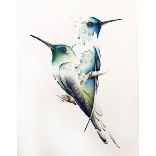 5D DIY Golden Bird Full Display Square Round Diamond Painting Set Diamond Embroidery Mosaic Cross Stitch Wholesale Home