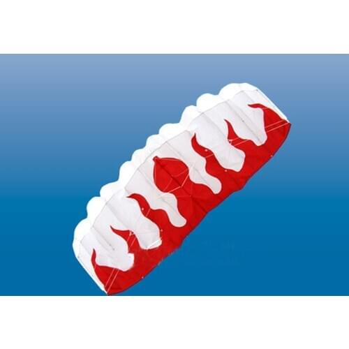 Free shipping flame dual line stunt power kite flying soft kite outdoor windsurf kite string pendant kites for kids cometas