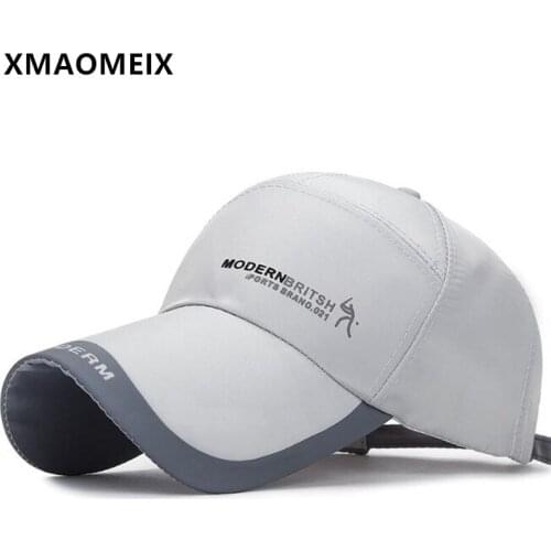 XMAOMEIX Snapback Cap Baseball Caps For Men Women Casual Sports Cap Adjustable Size Summer Lengthened Visor Couple Fishing Hat