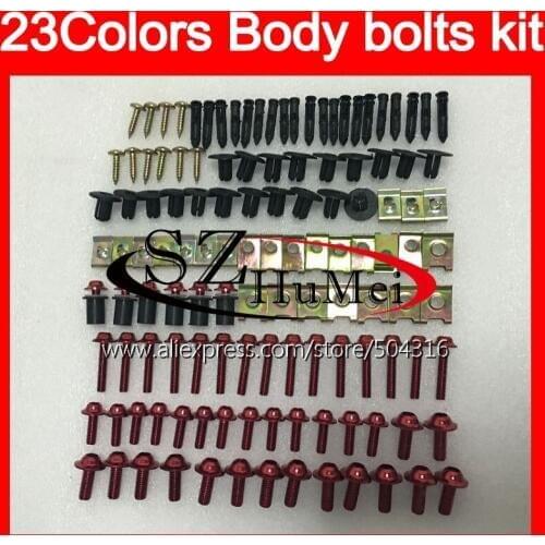 Fairing bolts full screw kit For HONDA CBR893RR 94 95 96 97 CBR900RR CBR 893 RR 1994 1995 1996 1997 Windscreen bolt screws Nuts