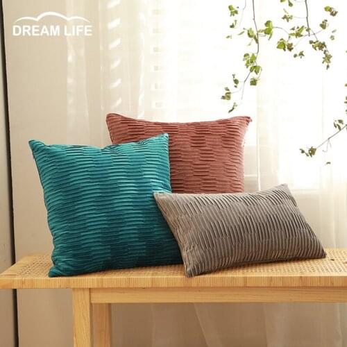 Cushion Covers Magic Velvet Pillow Covers Geometry Cross Nordic Style Pillowcase Home Decor Cushion Cover 45*45cm Sofa Bedroom