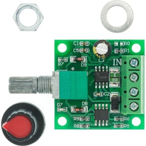 DC 1.8V 3V 5V 6V 12V 2A PWM Motor Speed Controller Low Voltage Motor Speed Controller PWM 0~100% Adjustable Drive Module