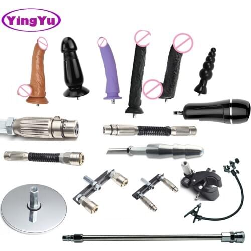 Cheap Vibrator Sex Machine Multi Attachments Optional Sex Dildos Suction Cup VAC-U-Lock Bendable Spring Connector Extention