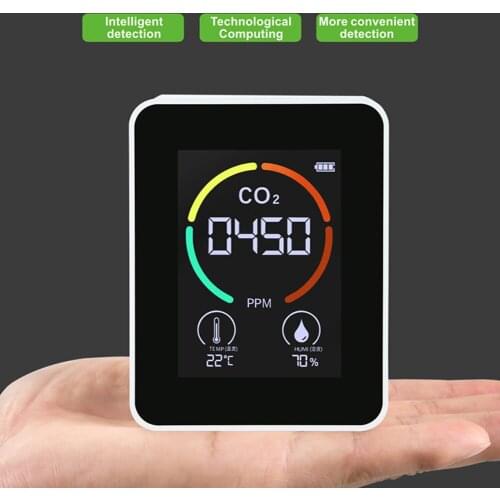 Air Monitor CO2 Carbon Dioxide Detector Greenhouse Warehouse Air Quality Temperature Humidity Monitor Fast Measurement Meter