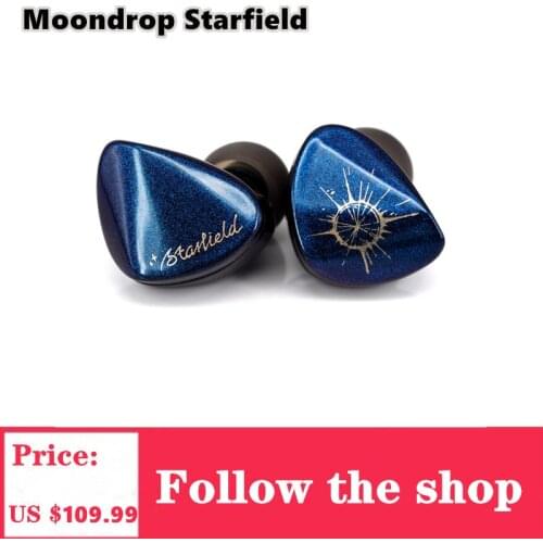 Moondrop Starfield Headphpne Carbon Nano Tube Diaphragm Dynamic earphone special stoving varnish Colorful gradient colors