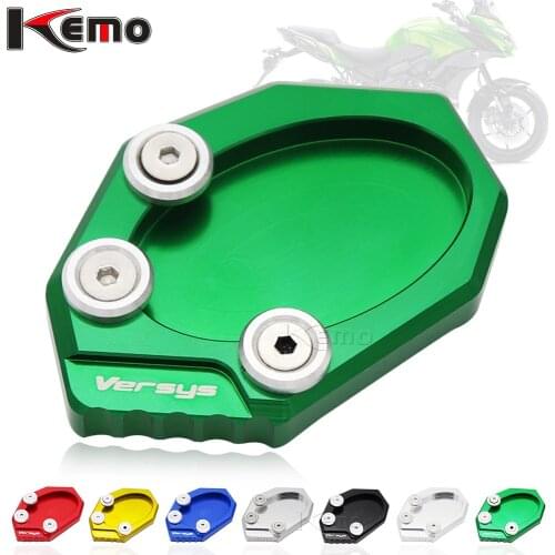 For KAWASAKI Versys 650 Versys650 KLX250 2010-2016 Motorcycle CNC Aluminum Side Stand Enlarge Foot Plate Extension Kickstand