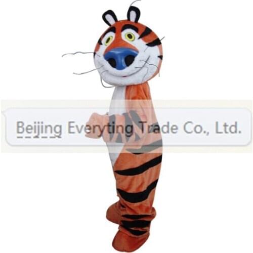 Hot sale Cute Adult cartoon character happy tiger Mascot Costume Halloween party costumes adult size