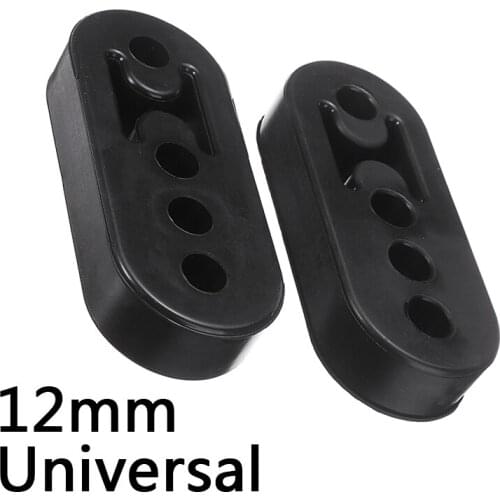 2pcs Bracket Car Auto Exhaust Hanger Mount Heavy Duty Tail Pipe Lengthen Universal Rubber Replacement 4 Holes Parts Tool