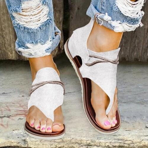 Summer Beach Outdoor Sandals Women Sandals Ladies Beach Flat Solid Sandals Casual Lace Decoration Zip Up Shoes Ladies Outdoor