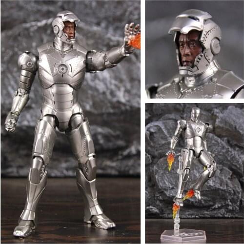 Marvel Classic Iron Man MK2 Mark II 7" Movie Action Figure Silvery Mark 2 Avengers Tony Stark Legends Original ZD Toys Doll