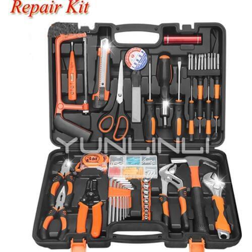 Household Repair Tool Set Combination Multi-function Hardware Tools Toolbox Jk1108