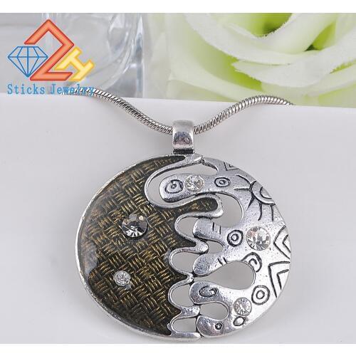 New Hot Fashion Necklace Party Well Luxurious Rhinestone Enamel Retro Style Statement Necklace