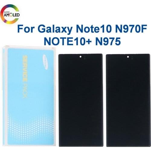 Original LCD For Samsung Galaxy Note 10 N970F N9700 Note 10 Plus Note 10+ LCD N975 N9750/DS Display Touch Screen With Dead pixel