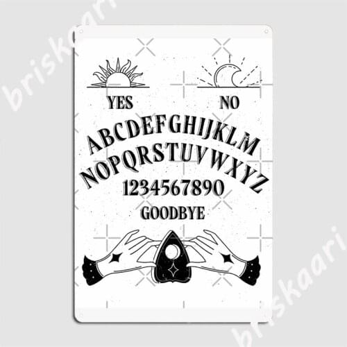 Ouija Board Halloween Metal Signs Club Home Club Bar Designing Wall Decor Tin sign Posters