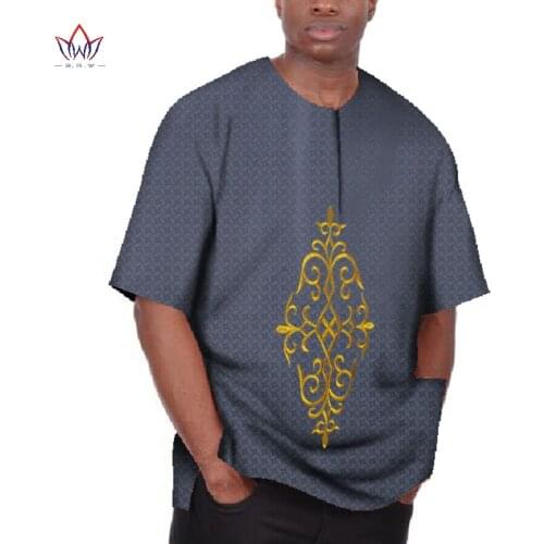 Custom African Shirts for Men Dashiki Tops Print Blouse Ankara Wear Short Sleeve Dress Shirts Casual Slim Fit WYN01