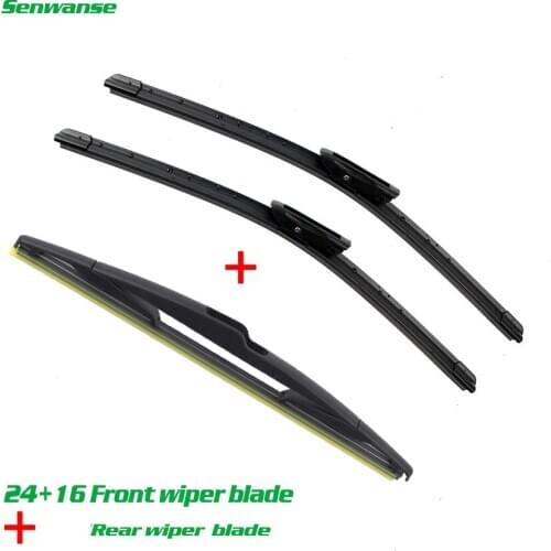 Senwanse Front and rear Wiper Blades For Renault Megane 3 Wagon 2008-2016 Windshield Windscreen wiper 24"+16"+14"