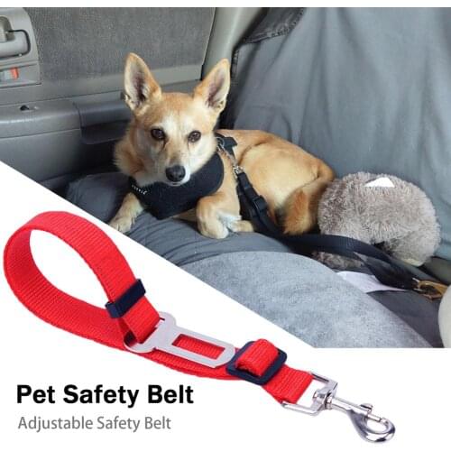 Dog Safety Rope Adjustable High-quality Fabric Pet Traction Belt Car Puppy Safety Seat belt Lead Traction Rope Pets Supplies