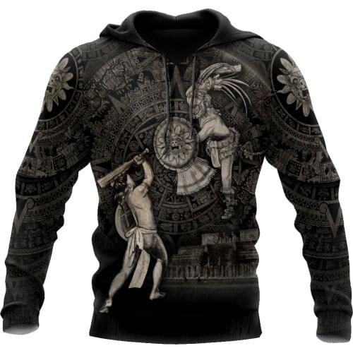 Aztec Mayan Vintage 3d All Over Printed Vintage Unisex Hoodie Men Sweatshirt Streetwear Zip Pullover Casual Jacket Tracksuit