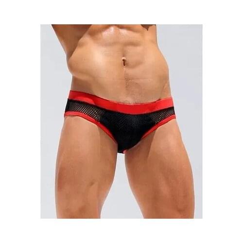 The new mens underwear mesh briefs