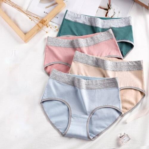 7 pcs Advanced Graphene healthy antibacterial Briefs Women Mid-Rise Cotton Panties Breathable Soft Underwear Female Intimates