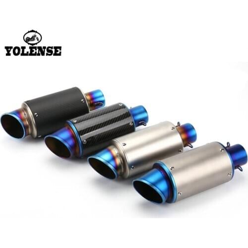 For HONDA XADV X-ADV 750 300 XADV750 2017 2018 Universal 51MM Motorcycle Akrapovic Exhaust Pipe With Muffler Removable Carbon