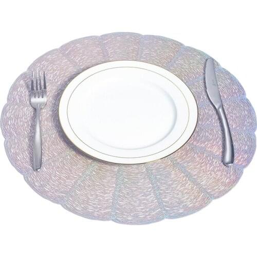 1/6Pcs Place Mat Tableware Pad Placemat Table Mat Heat Insulation Non-Slip Placemats Bowl Coaster Kitchen
