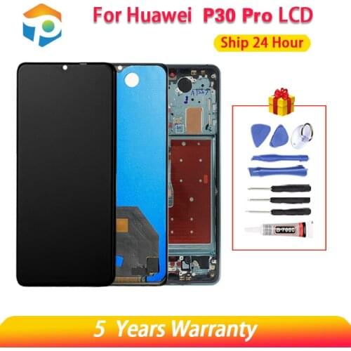 100% New Original LCD For Hua wei P30 Pro LCD Touch Screen Digitizer Assembly Display Hua wei P30Pro LCD VOG-L29 VOG-L09 Display