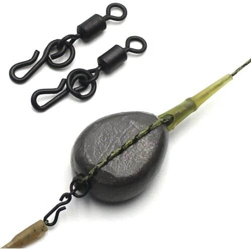 20PCS Carp Fishing Quick Change Drop Off in line Swivel for Drop Off inline Rigs Accessories Tackle