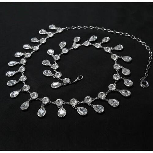 2017 Belly Dance Belly Dance Skirt Time-limited New Diamond Chain Womens All-match Decoration Rhinestone Waist Belt Yl021