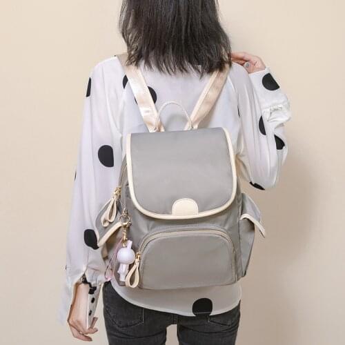 2021 Womens Backpack Fashion Kawaii School Bag Mini Travel Small Cute Waterproof Canvas Bags for Women Rucksack