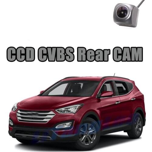 Car Rear View Camera CCD CVBS 720P For Hyundai Santa Fe 2013~2015 Reverse Night Vision WaterPoof Parking Backup CAM