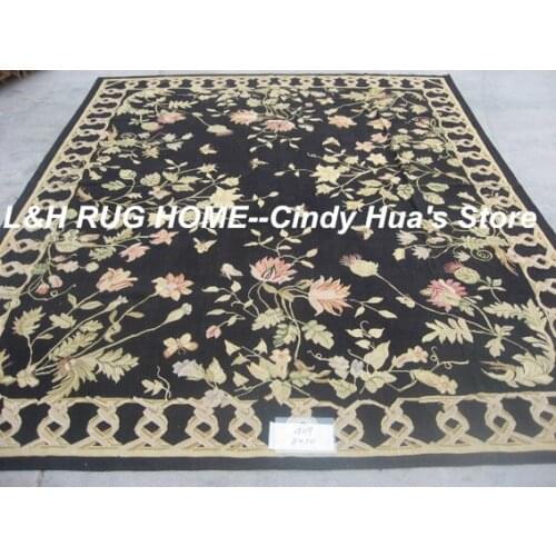 Free shipping 8'x10' Aubusson carpets handmade woolen rugs classical design