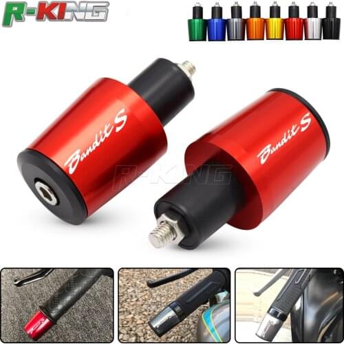 CNC 22MM Handlebar Grips Handle Bar Cap End Plugs For Bandit S
