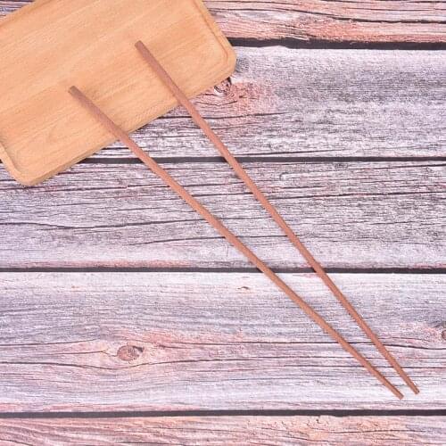 42cm Extra Long Chinese Japanese Chopsticks Wooden For Frying Hot Pot Cooking