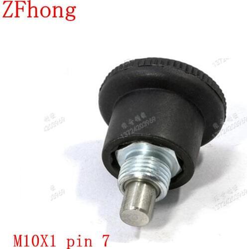 GN822 m10x1 pin 7 steel with zinc index plunger pin
