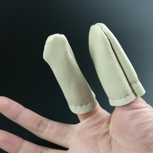 Hot Sale 5 Pairs Thumb Index Finger Protector Leather Needle Felting Thimble Guard Hand Craft Embroidery Sewing Tool
