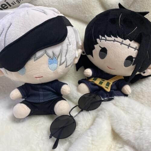 Cartoon Change Suit Dress Up Clothing 20cm Doll Series Anime Jujutsu Kaisen Cute Plush Stuffed Doll Geto Suguru Gojo Satoru Toy